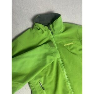 Patagonia Jacket Polartec Wind-blocker Soft-shell Green Women's Small